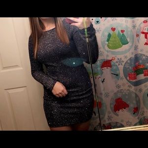 BLUE SPARKLE DRESS